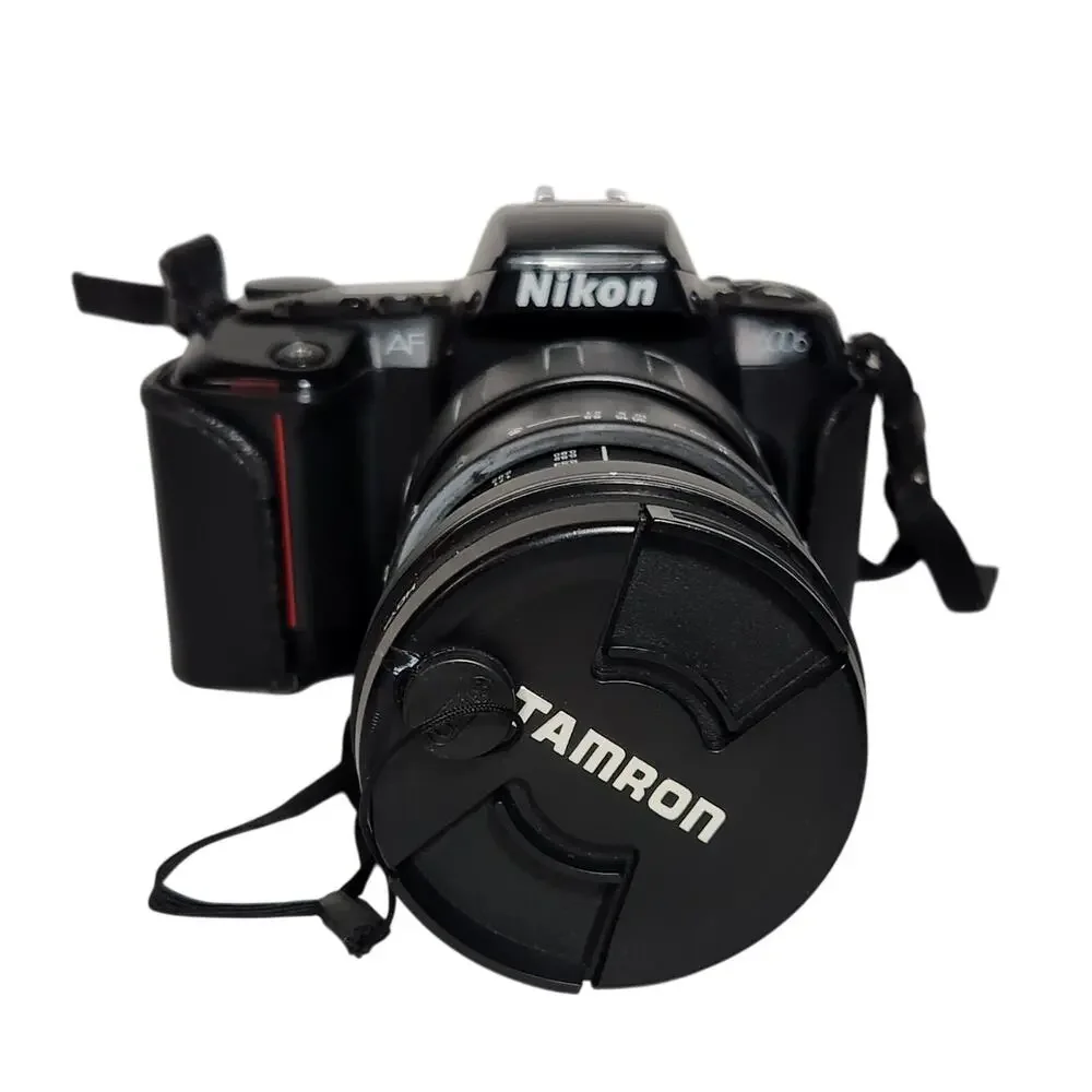 Nikon N6006 AF 35MM Tested Vintage Film Camera With Tamron Lens Pre-owned